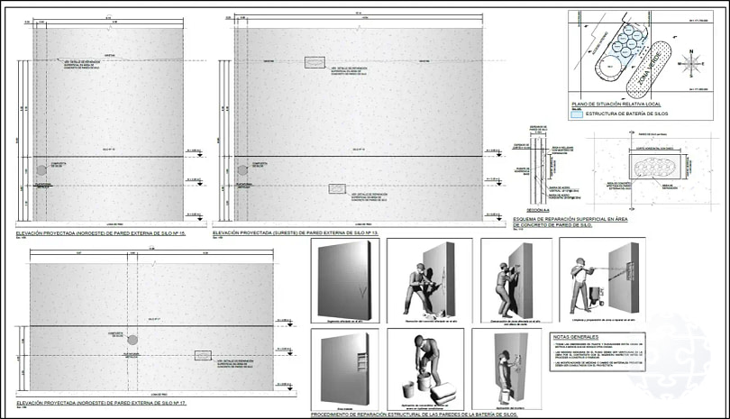 Plano de metodología de reparación de daños